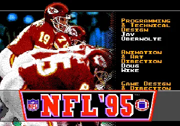 NFL '95 (USA, Europe) screen shot title